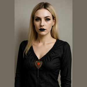 MIKK BLACK GOTH TOP SIZE SMALL